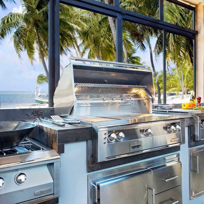 Alfresco ALXE 42-Inch Built-In Gas Grill With Rotisserie