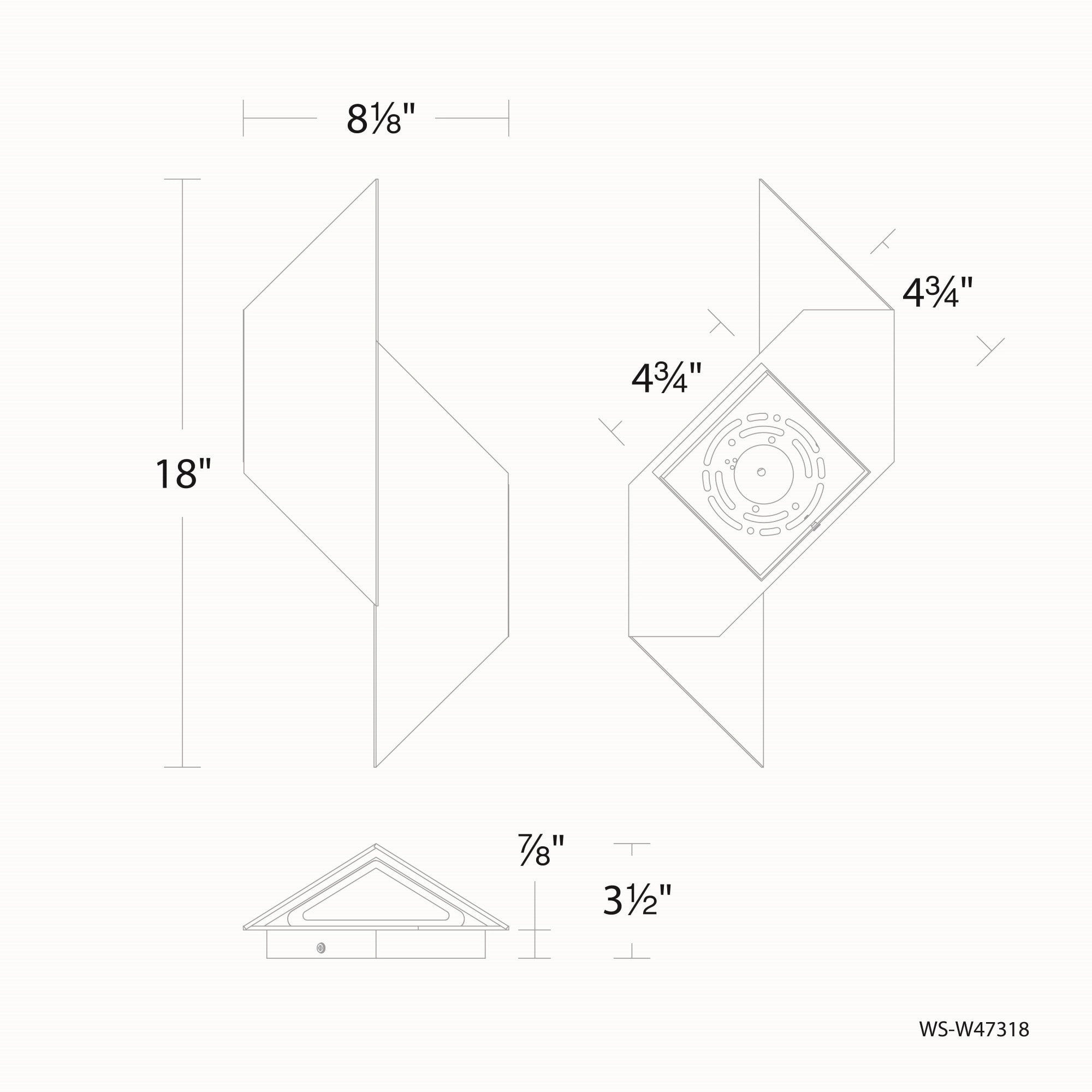 Alternate 18" LED Outdoor Wall Light