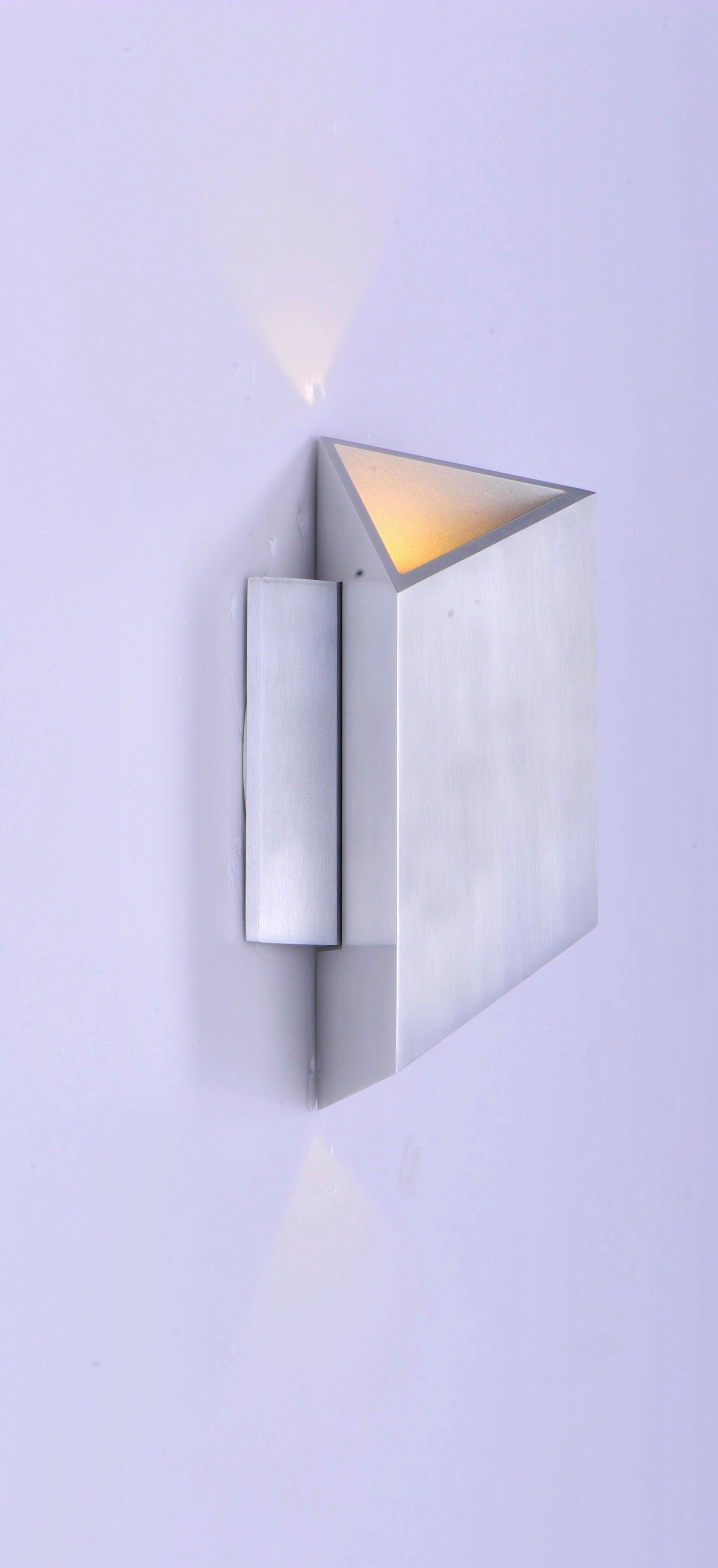 Alumilux Facet LED Outdoor Wall Sconce Satin Aluminum