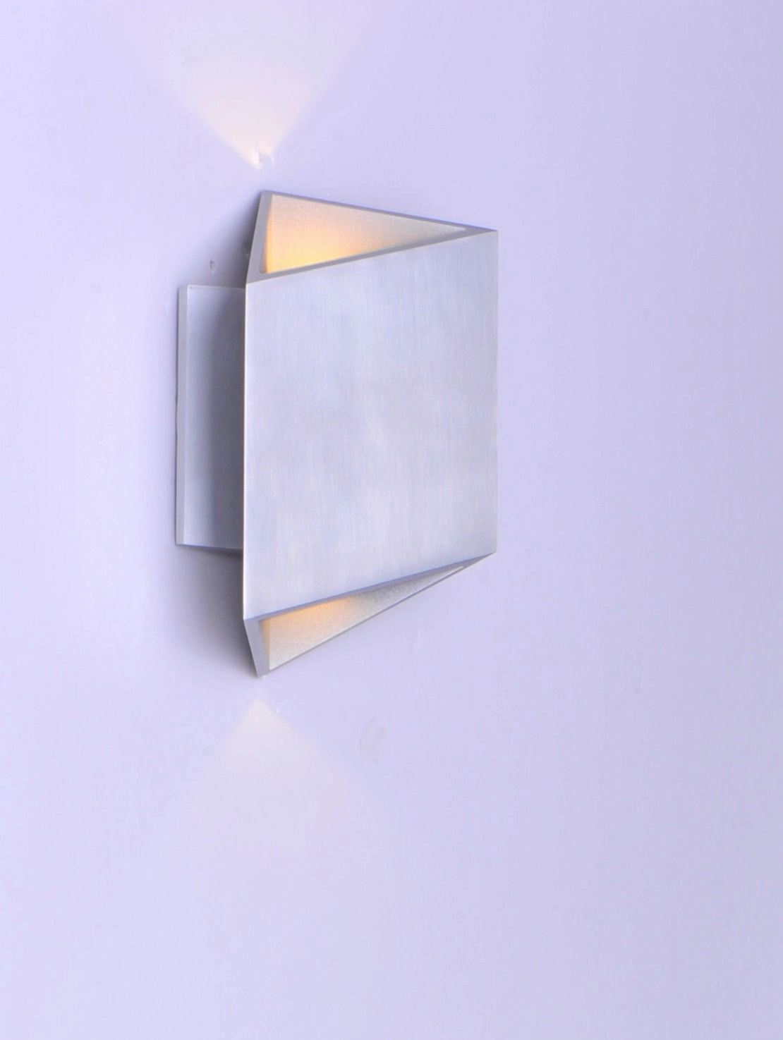 Alumilux Facet LED Outdoor Wall Sconce Satin Aluminum
