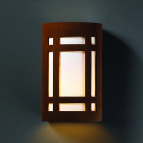 Ambiance Wall Sconce Real RustOutdoor wall sconces with motion sensor