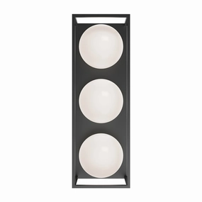 Amelia Three Light Outdoor Wall Lantern BlackOutdoor wall sconces with motion sensor