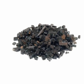 American Fyre Designs 10 lbs Black Fyre Glass Media GL-10-BFireproof mat for under fire pit