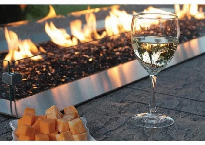 American Hearth 60 inch Carol Rose Manual Linear Fire Pit OL60TP10