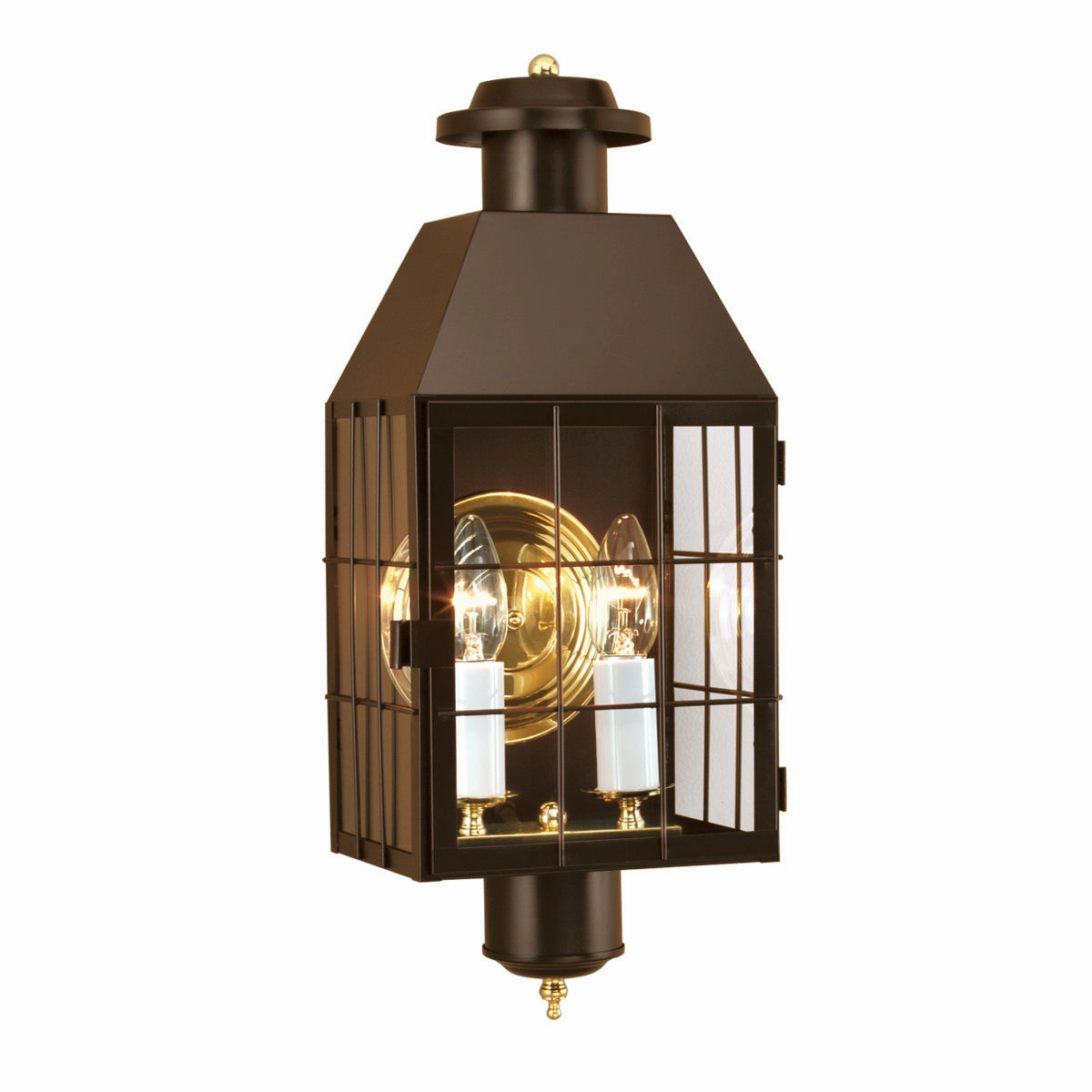 American Heritage Two Light Wall Mount BronzeOutdoor wall sconces with motion sensor