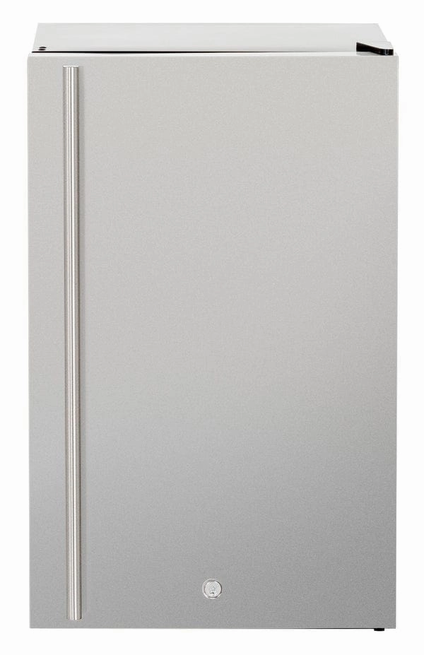 American Made Grills 22-Inch 4.1c Deluxe Outdoor Approved Fridge w/ Upgraded SS Door & Handle outdoor beverage cooler with wheels