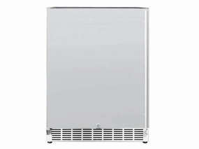 American Made Grills 24" 5.1c Outdoor Rated Fridge RFR-24S-AR outdoor beverage cooler with wheels