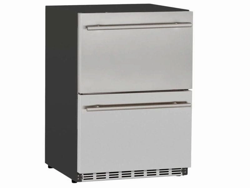 American Made Grills 24" 5.3C Deluxe 2-Drawer Fridge RFR-24DR2-A