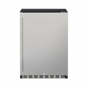 American Made Grills AMG 24" 5.3c Outdoor Rated Refrigerator SSRFR-24 outdoor beverage cooler with wheels