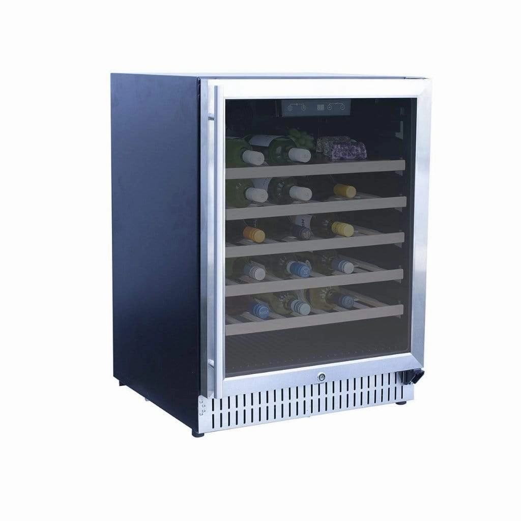 American Made Grills AMG 24" Deluxe Outdoor Rated Dual Zone Wine Cooler SSRFR-24W