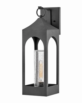 Amina LED Wall Mount Distressed ZincOutdoor wall sconces with motion sensor