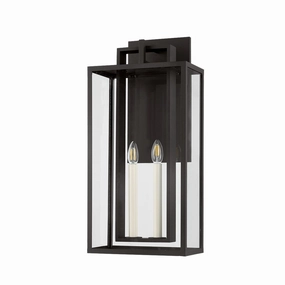Amire Two Light Outdoor Wall Sconce Textured BlackOutdoor wall sconces with motion sensor