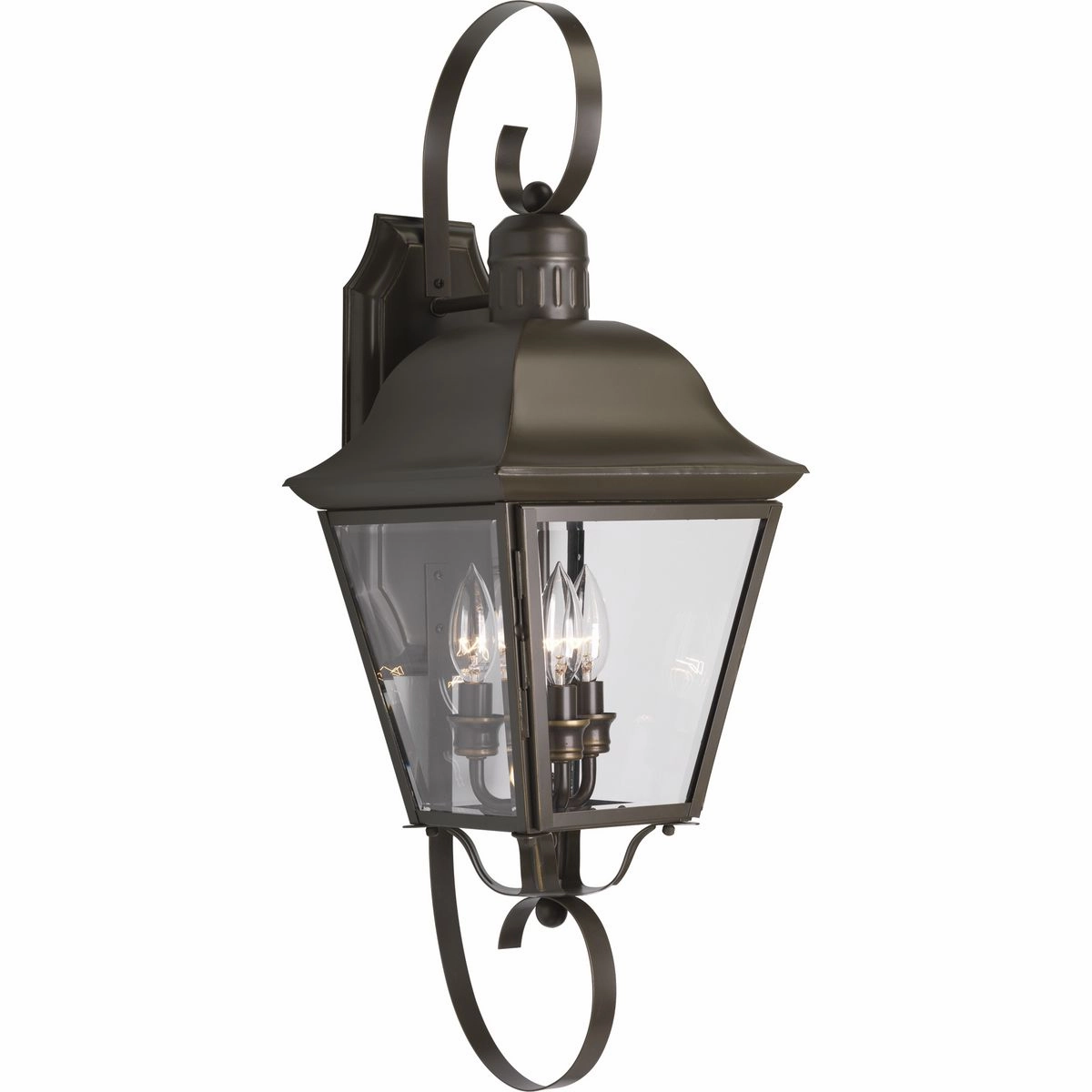 Andover Three Light Large Wall Lantern Antique Bronze