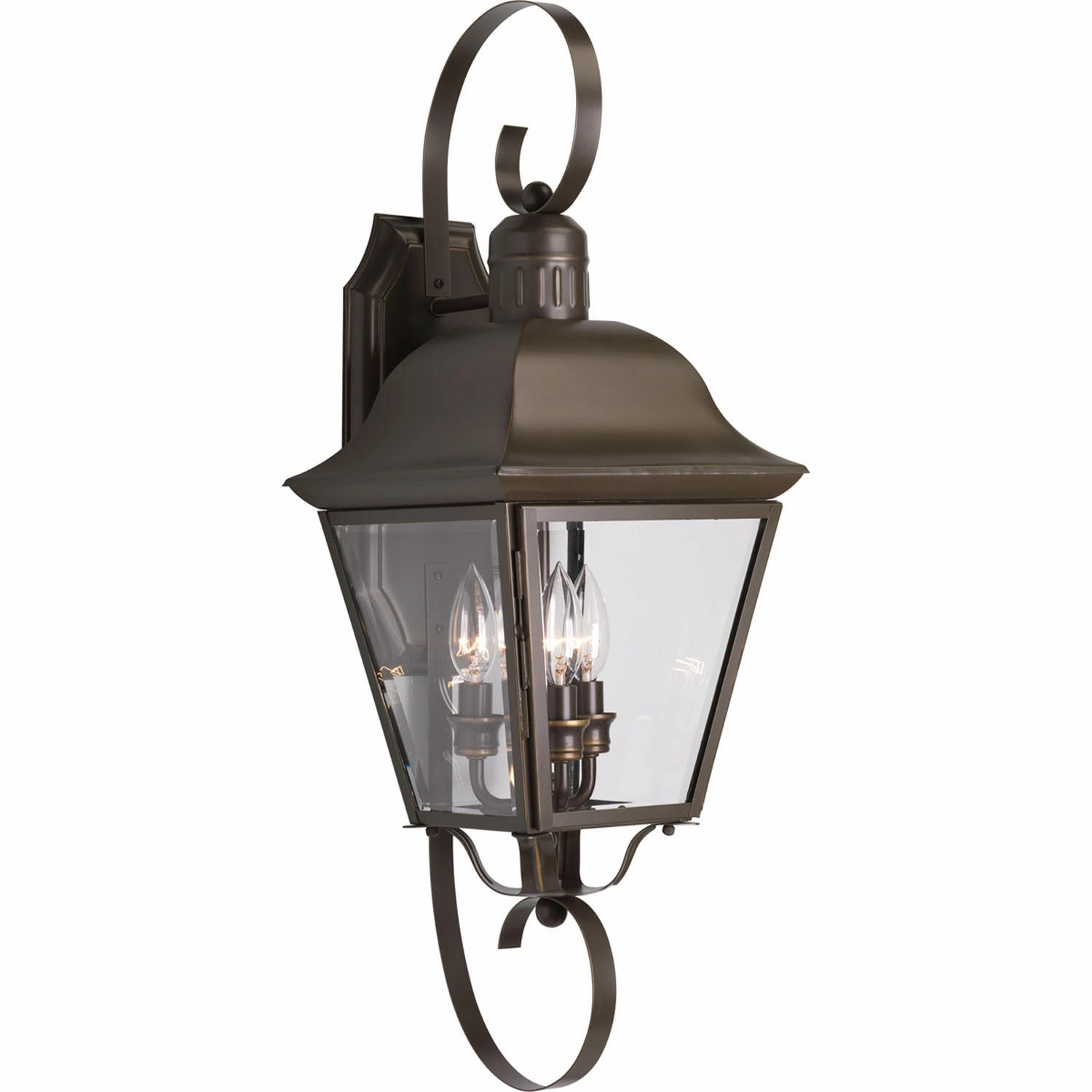 Andover Three Light Large Wall Lantern Antique BronzeOutdoor wall sconces with motion sensor