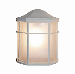 Andrews One Light Pocket Lantern WhiteOutdoor wall sconces with motion sensor