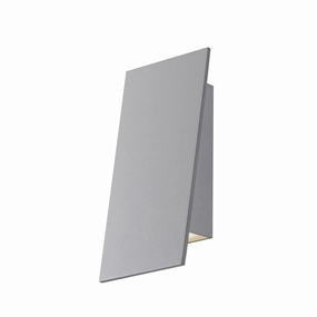 Angled Plane LED Wall Sconce Textured GrayOutdoor wall sconces with motion sensor