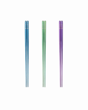 Anodized Titanium Chopsticks essential outdoor cooking accessories kit