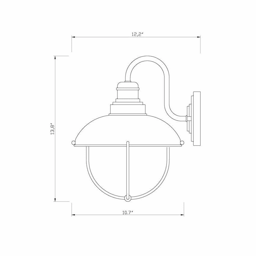 Ansel 1-Light Outdoor Wall Light