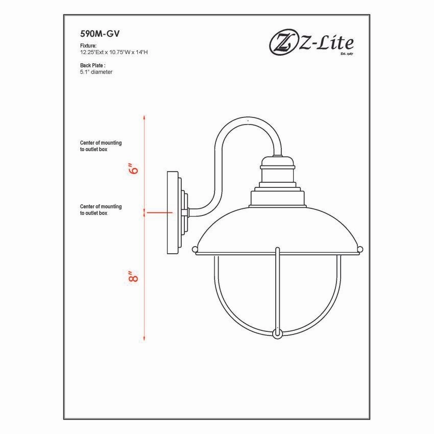 Ansel 1-Light Outdoor Wall Light