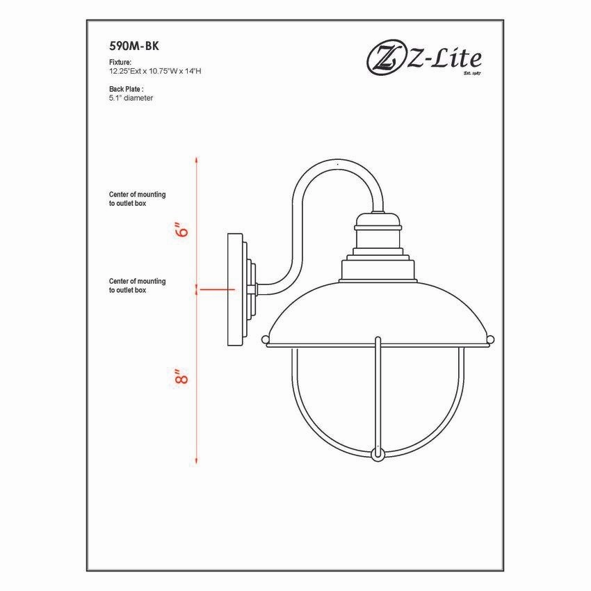 Ansel 1-Light Outdoor Wall Light
