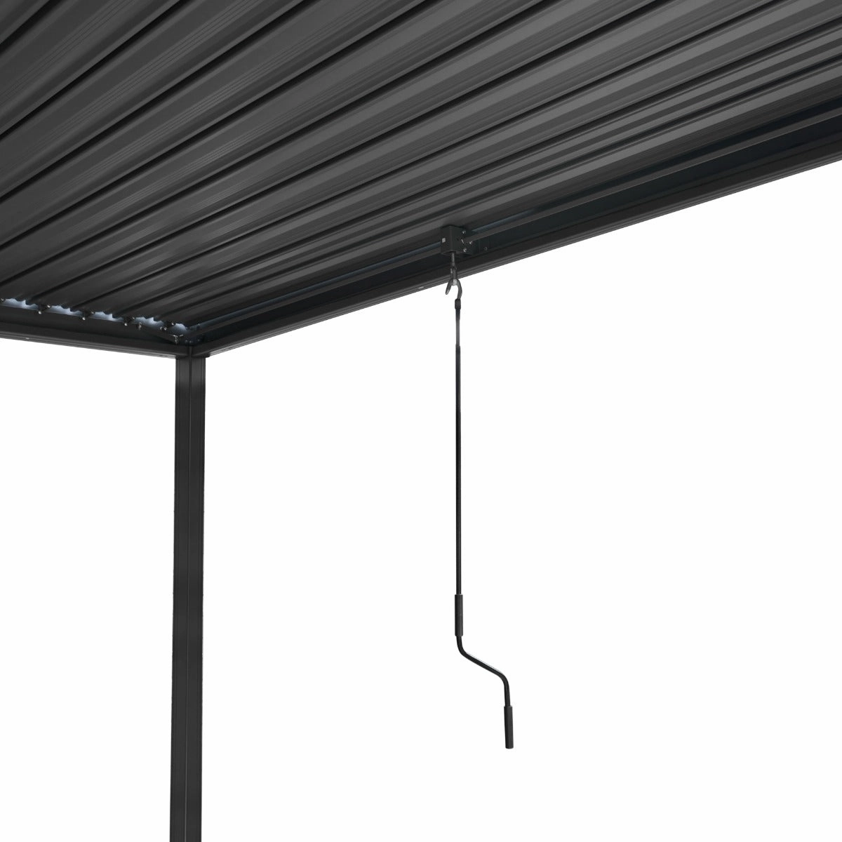 Anthracite Aluminium Pergola - 3m x 4m