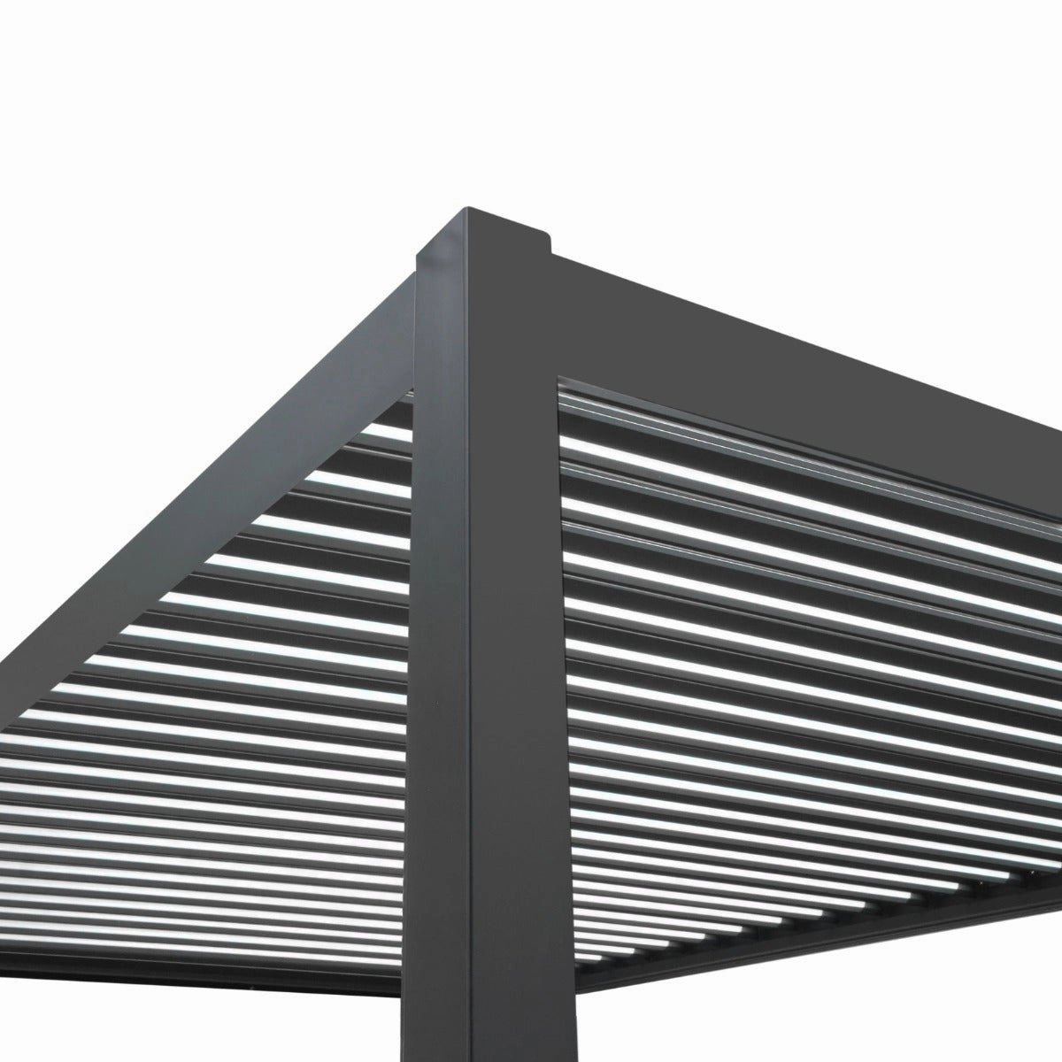 Anthracite Aluminium Pergola - 3m x 4m