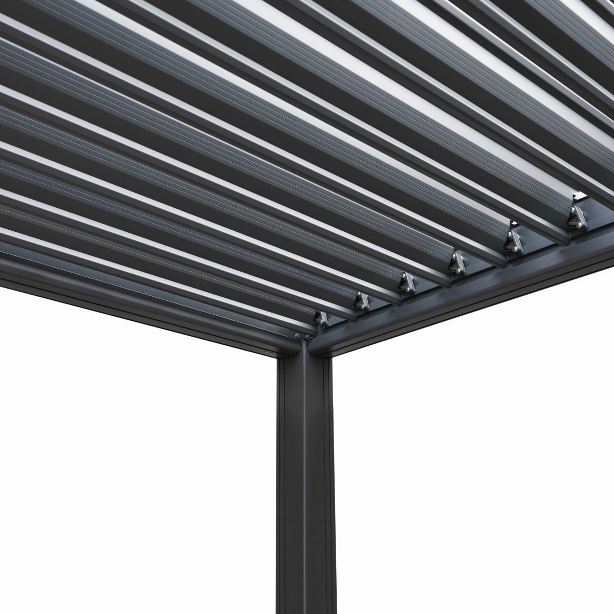 Anthracite Aluminium Pergola - 3m x 4m