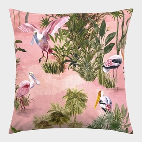 Aquatic - Blush Pink Outdoor Cushion 43x43cmwaterproof outdoor throw pillow