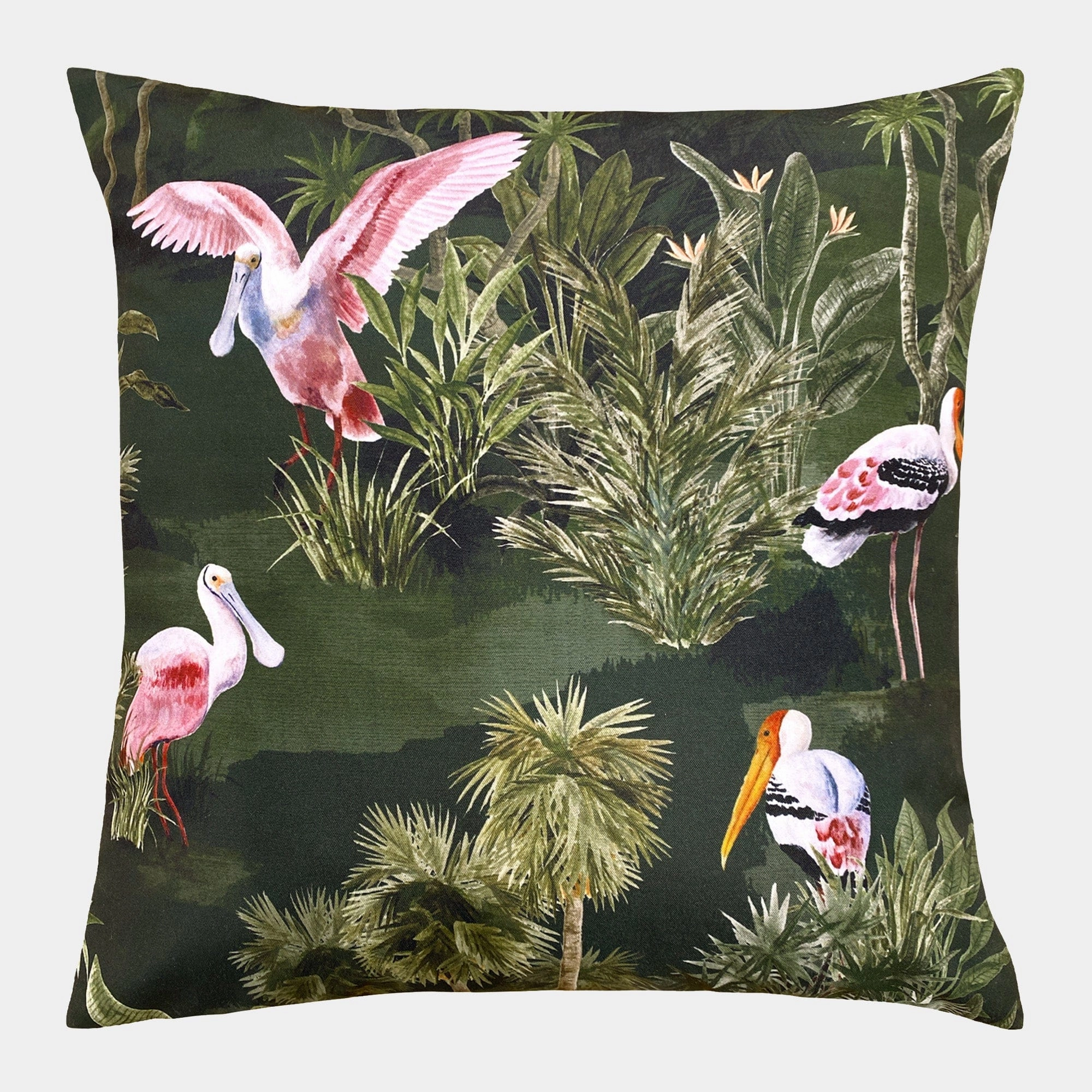 Aquatic - Bottle Green Outdoor Cushion 43x43cmwaterproof outdoor throw pillow