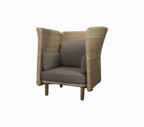 Arch lounge chair w/ high arm/backrestoutdoor lounge chair for relaxing