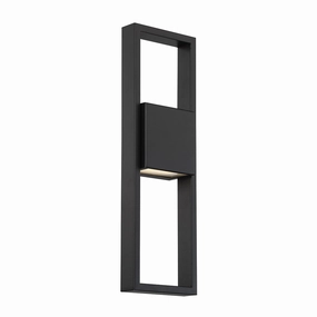 Archetype LED Wall Light BlackOutdoor wall sconces with motion sensor