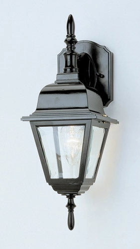 Argyle One Light Wall Lantern BlackOutdoor wall sconces with motion sensor