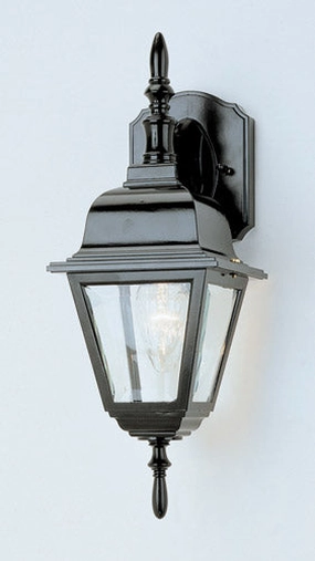 Argyle One Light Wall Lantern BlackOutdoor wall sconces with motion sensor