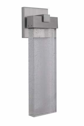 Aria LED Outdoor Wall Lantern Satin AluminumOutdoor wall sconces with motion sensor