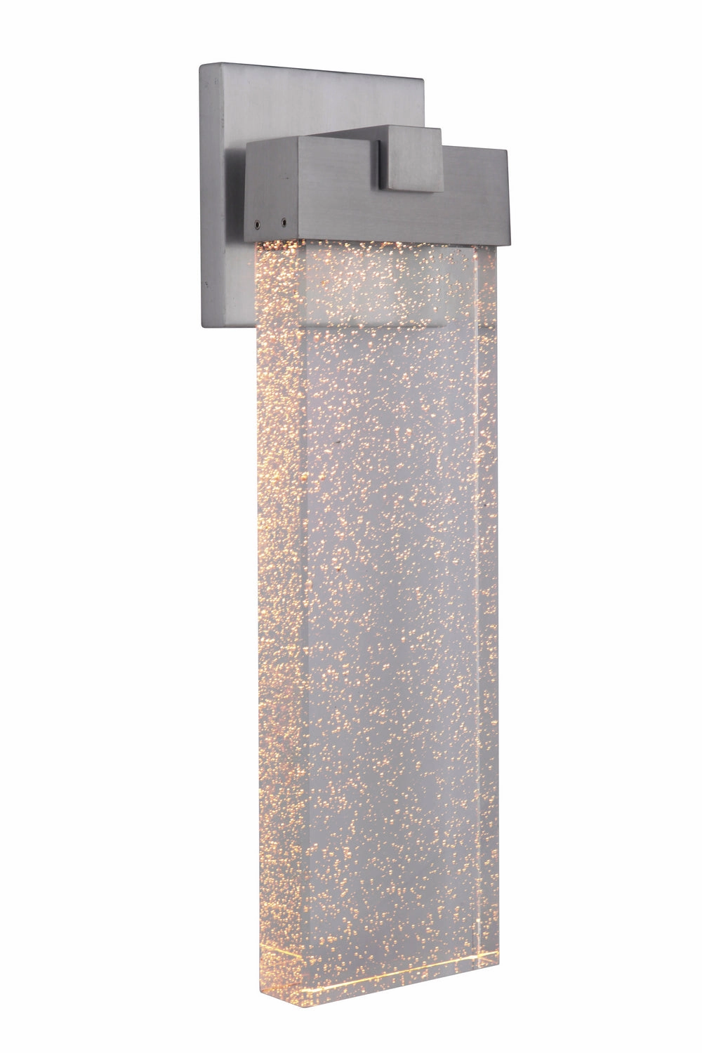 Aria LED Outdoor Wall Lantern Satin Aluminum