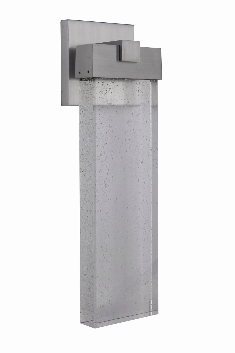 Aria LED Outdoor Wall Lantern Satin AluminumOutdoor wall sconces with motion sensor