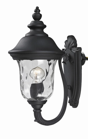 Armstrong One Light Outdoor Wall Light BlackOutdoor wall sconces with motion sensor