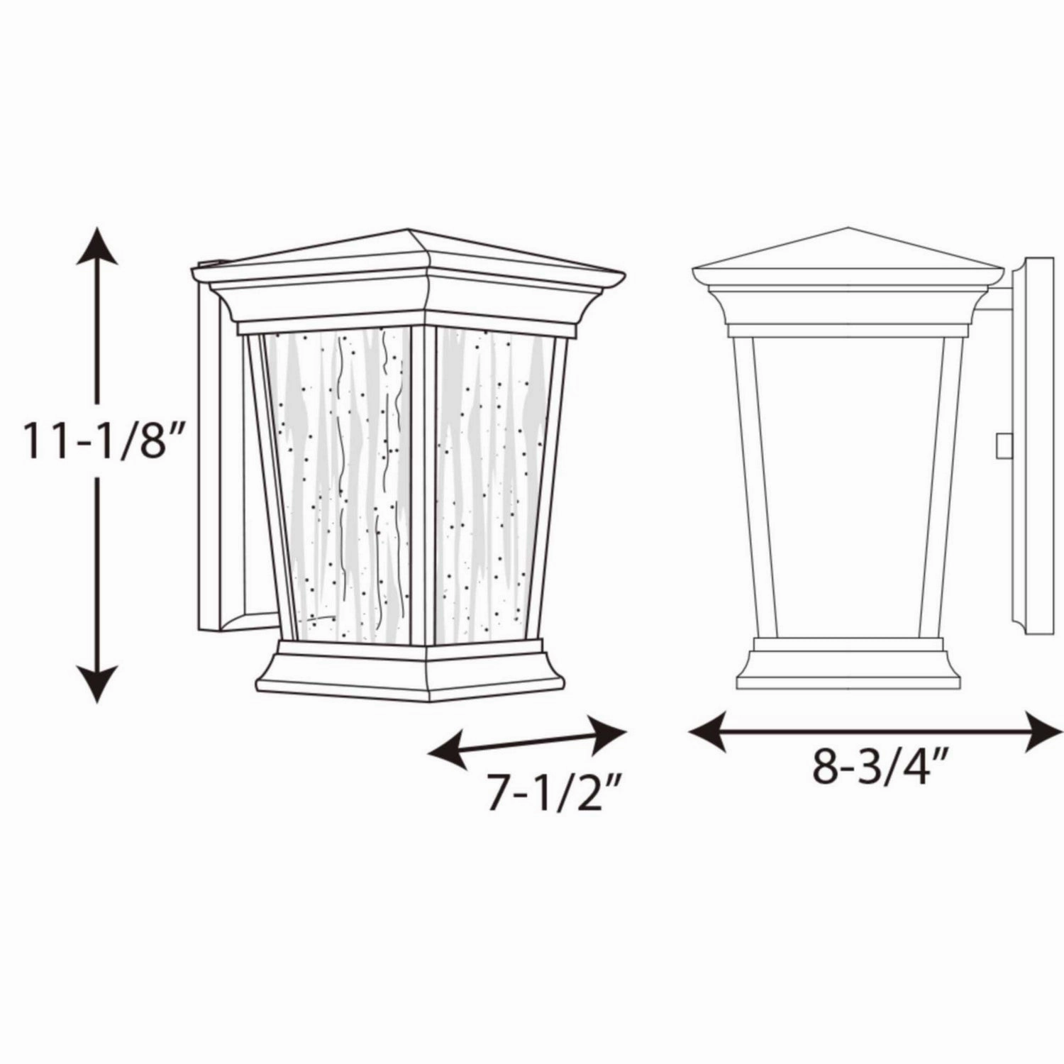 Arrive Led LED Wall Lantern Black