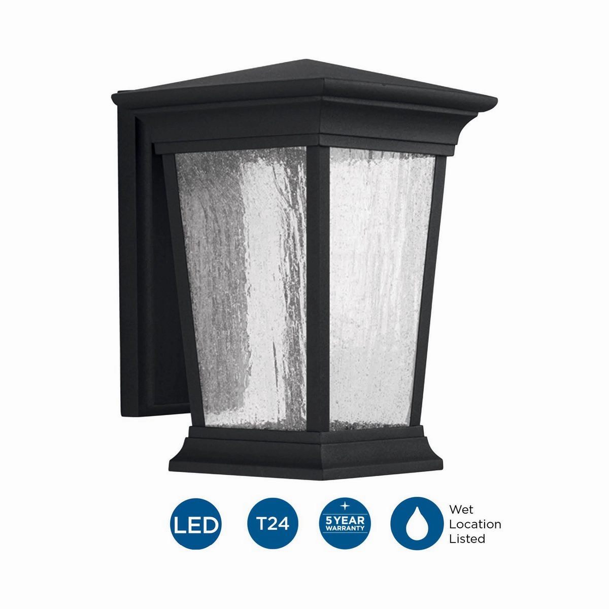 Arrive Led LED Wall Lantern Black