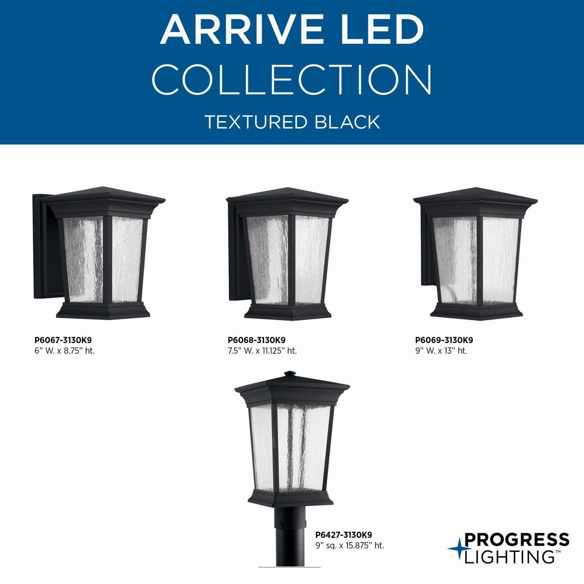 Arrive Led LED Wall Lantern Black
