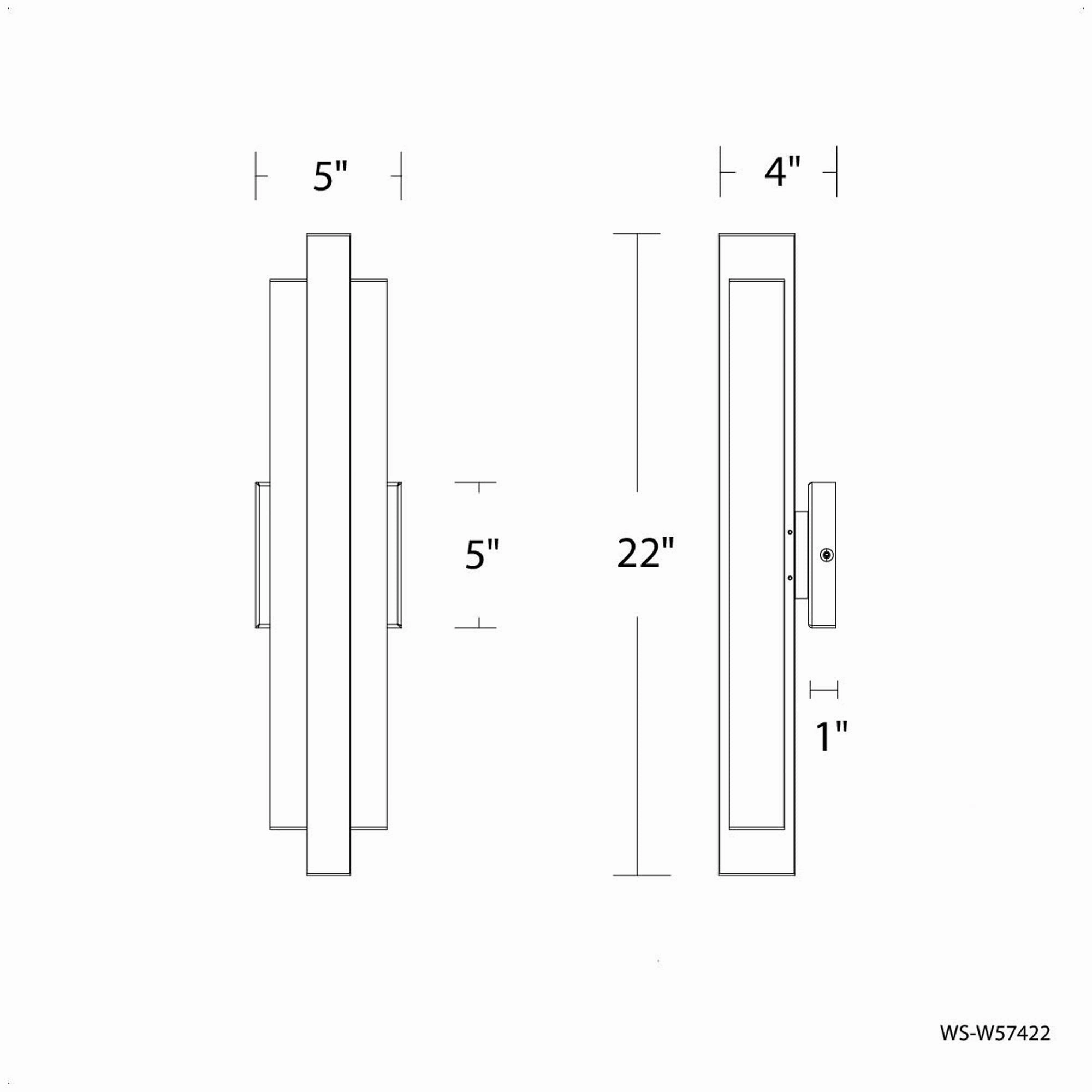 Arrow 22" LED Outdoor Wall Sconce