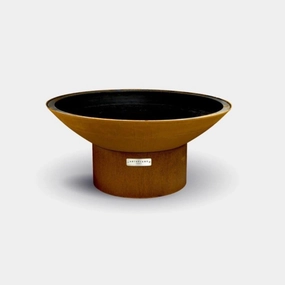 Arteflame 40" Fire Pit Low Round Baseportable outdoor fire pit with lid