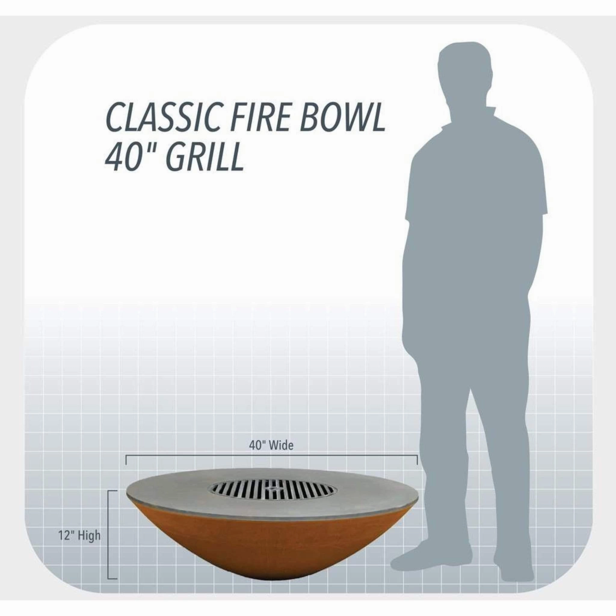 Arteflame Classic 40" - Fire Bowl