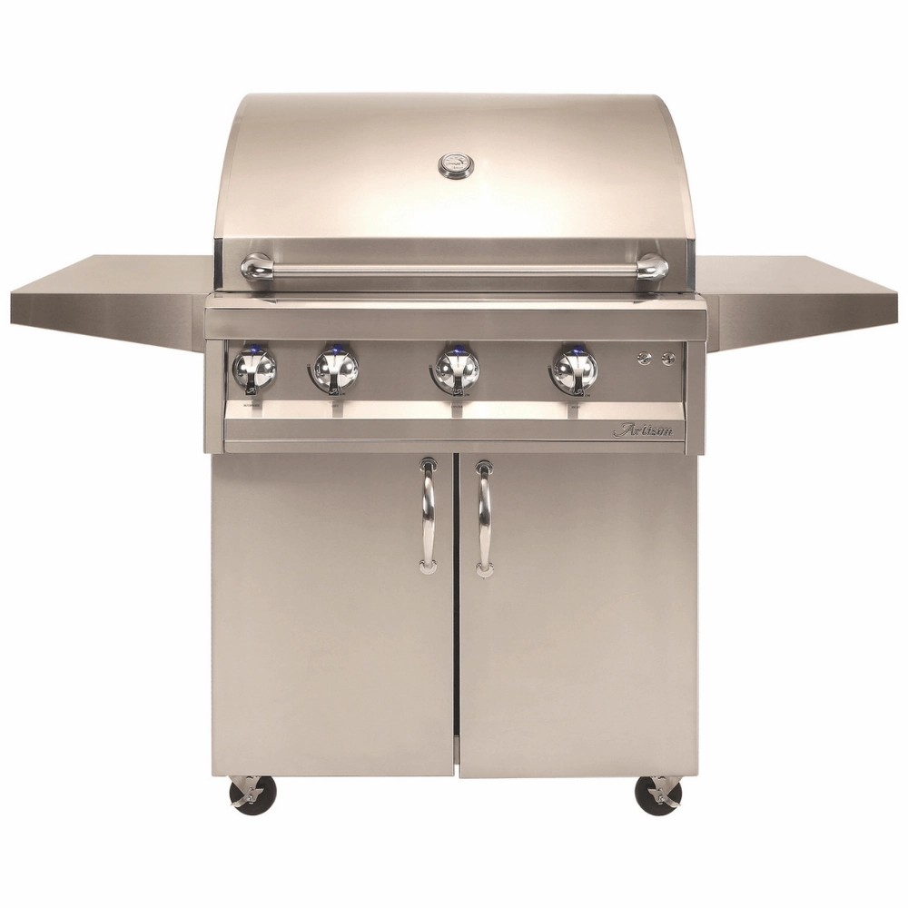 Artisan 32-Inch 3-Burner Professional Freestanding Gas Grill With Rotisserie & Light ARTP-32C-NG/LP compact BBQ grill for small spaces