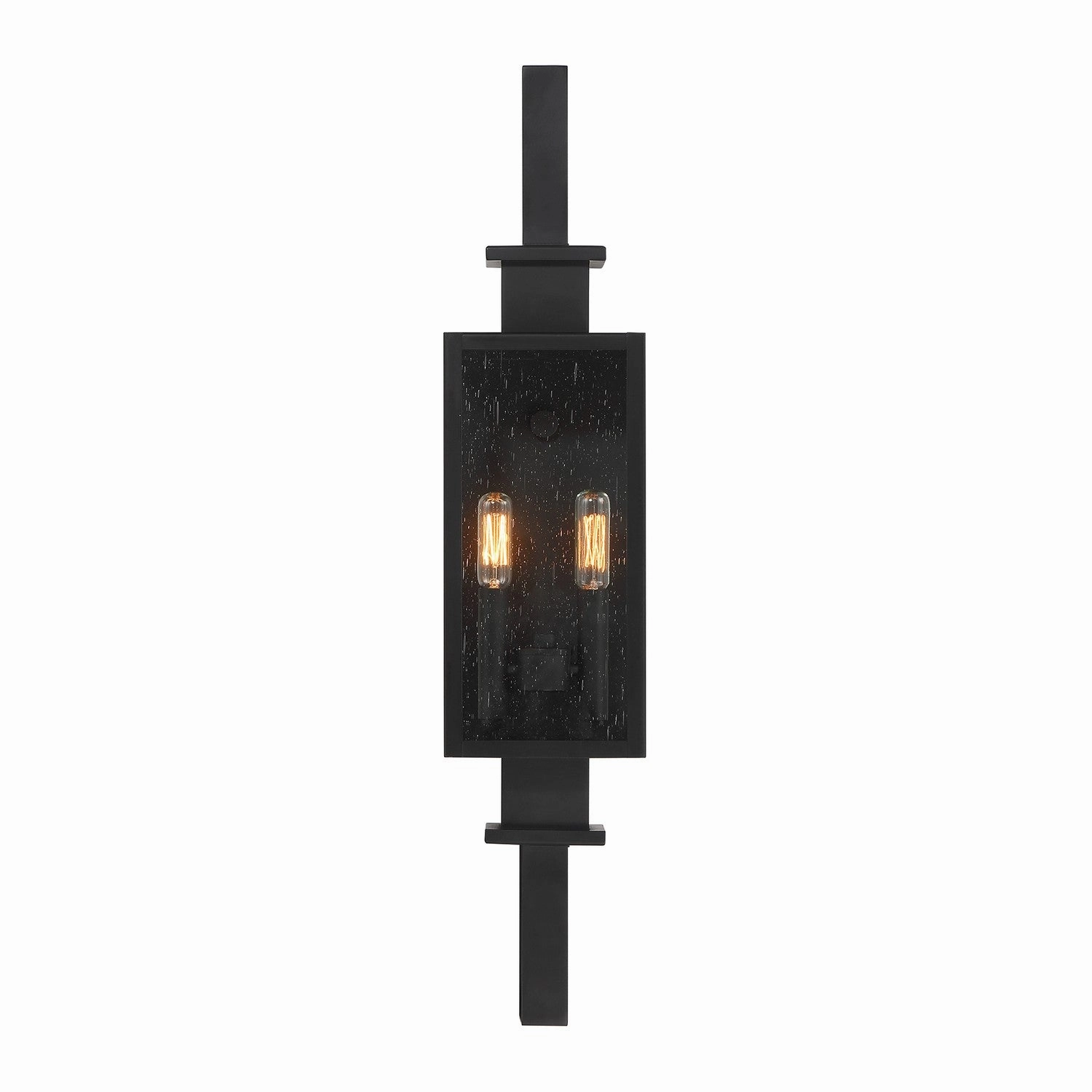 Ascott Two Light Outdoor Wall Lantern Matte Black
