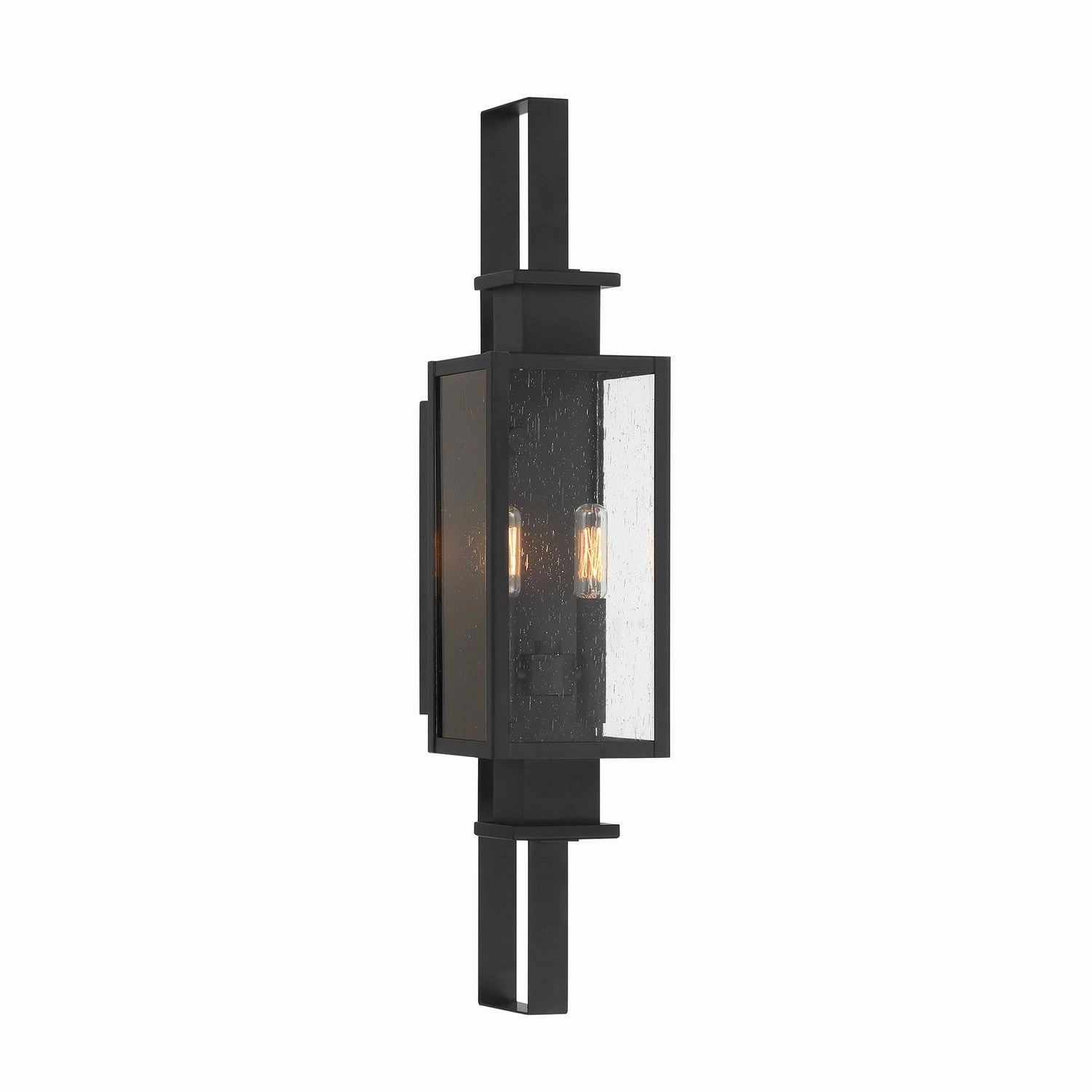 Ascott Two Light Outdoor Wall Lantern Matte BlackOutdoor wall sconces with motion sensor
