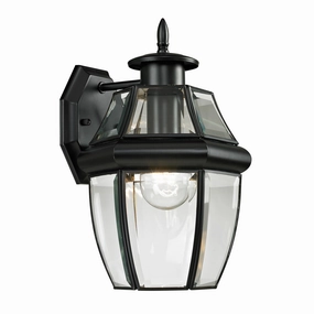 Ashford One Light Outdoor Wall Sconce BlackOutdoor wall sconces with motion sensor