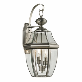 Ashford Two Light Outdoor Wall Sconce Antique NickelOutdoor wall sconces with motion sensor