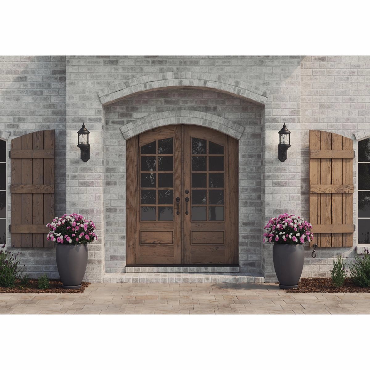 Ashmore Three Light Large Wall Lantern Textured Black