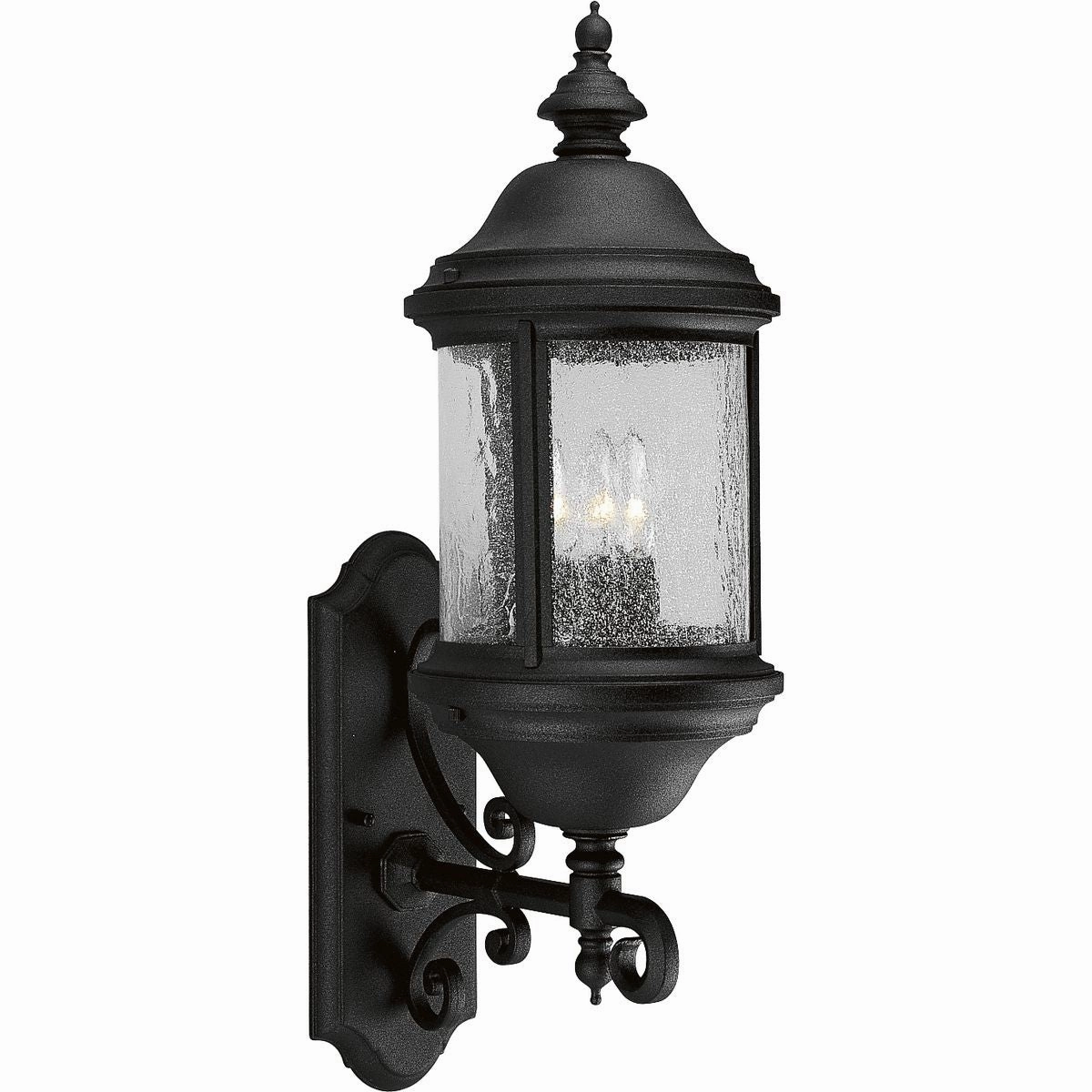 Ashmore Three Light Large Wall Lantern Textured Black